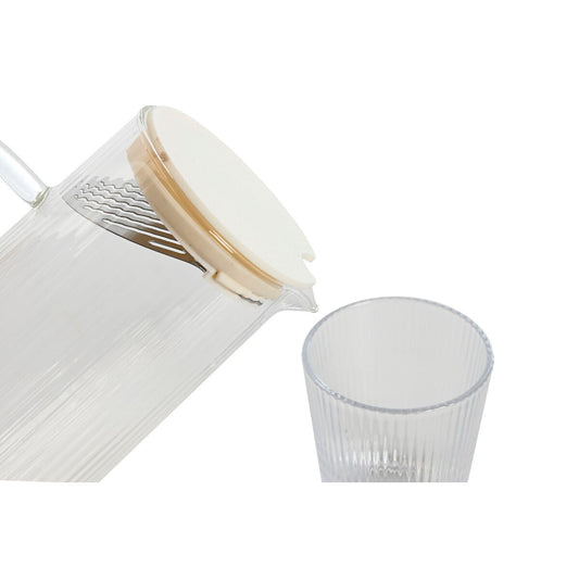 Set of glasses Home ESPRIT Transparent polypropylene Borosilicate Glass 245 ml-1