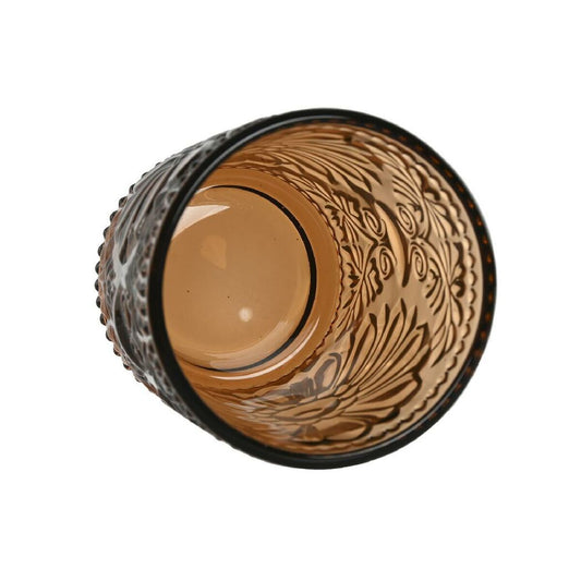 Set of glasses Home ESPRIT Amber Crystal (6 Units)-1